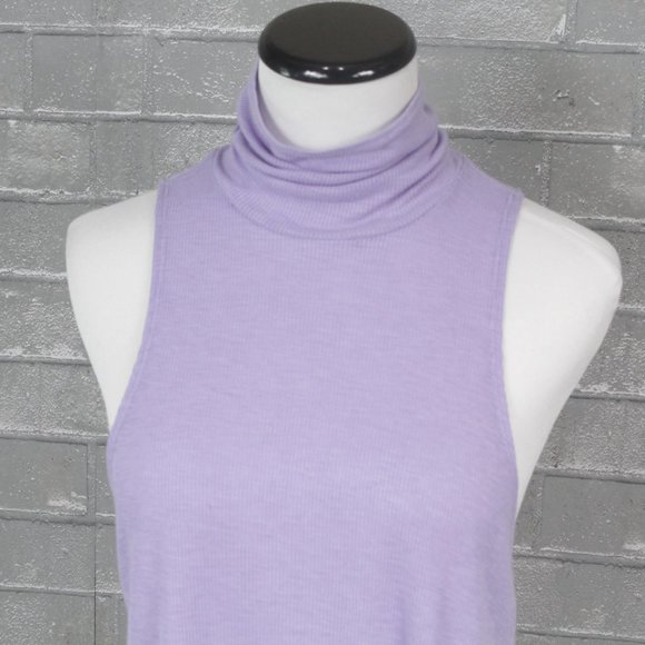 Free People Topanga Lilac Sleeveless Turtleneck Top S - Picture 4 of 15